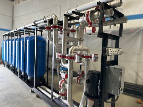 Greensand filtration system for iron and manganese removal in water treatment